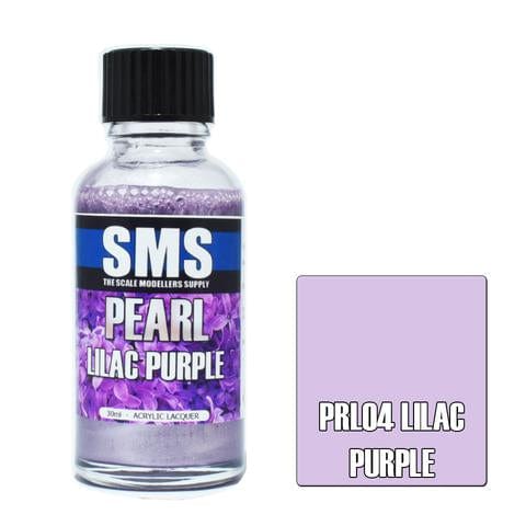 SMS PRL04 Premium Acrylic Lacquer Pearl Lilac Purple 30ml Scale Modellers Supply PAINT, BRUSHES & SUPPLIES