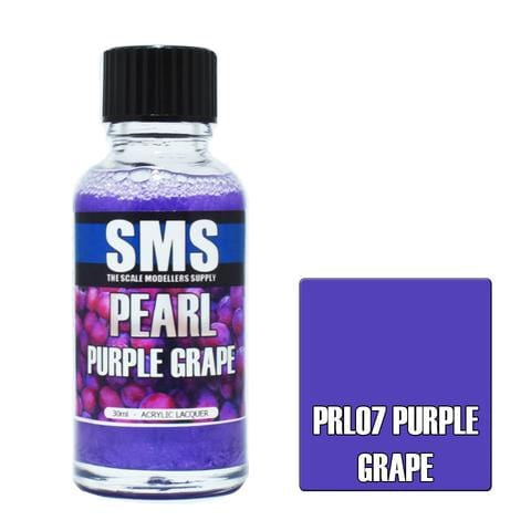 SMS PRL07 Premium Acrylic Lacquer Pearl Purple Grape 30ml Scale Modellers Supply PAINT, BRUSHES & SUPPLIES