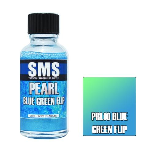 SMS PRL10 Premium Acrylic Lacquer Pearl Blue Green Flip 30ml Scale Modellers Supply PAINT, BRUSHES & SUPPLIES