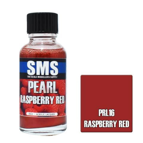SMS PRL16 Premium Acrylic Lacquer Pearl Rasberry Red 30ml Scale Modellers Supply PAINT, BRUSHES & SUPPLIES