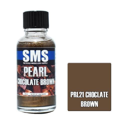 SMS PRL21 Premium Acrylic Lacquer Pearl Chocolate Brown 30ml Scale Modellers Supply PAINT, BRUSHES & SUPPLIES