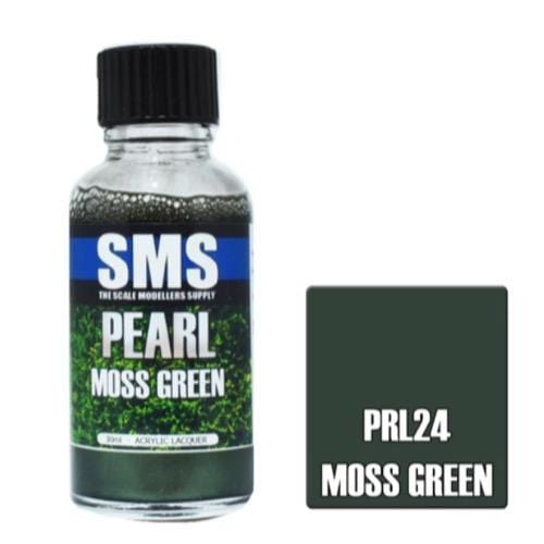 SMS PRL24 Acrylic Lacquer Pearl Moss Green 30ml Scale Modellers Supply PAINT, BRUSHES & SUPPLIES