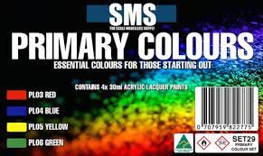 SMS SET29 Primary Colours Colour Set - Hobbytech Toys