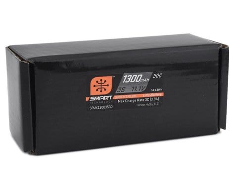 Spektrum 1300mAh 3S 11.1V 30C Smart LiPo Battery with IC3 Connector - High-capacity and efficient power solution for RC devices.