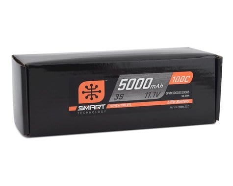 Spektrum 5000mah 3S 11.1v 100C Smart Hard Case LiPo Battery with IC5 Connector Spektrum BATTERIES & CHARGERS