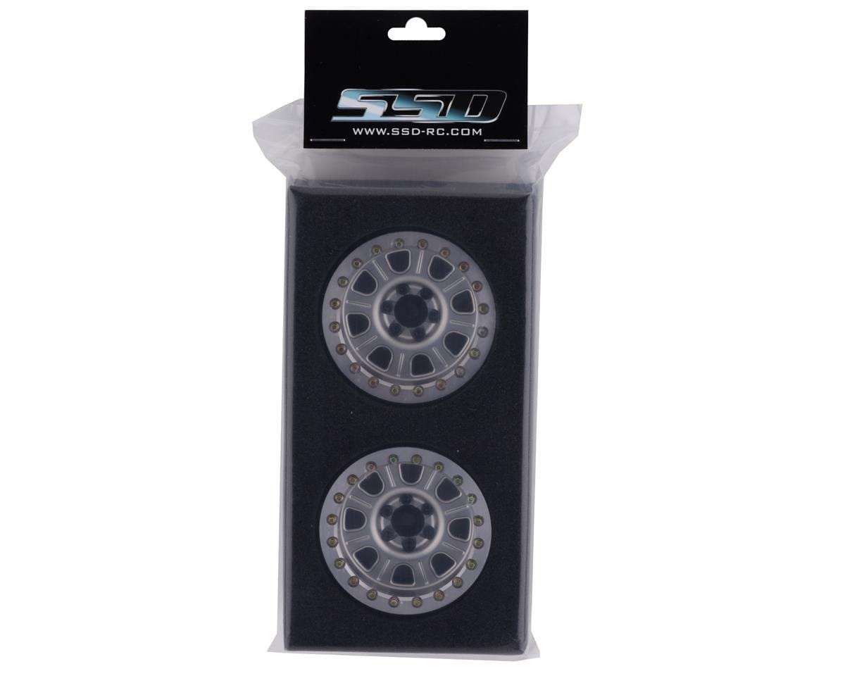 SSD RC 2.2inch Bouncer Beadlock Wheels (Silver) SSD RC RC CARS - PARTS