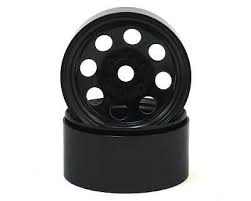 SSD RC 8 Hole 1.9inch Steel Beadlock Wheels (Black) - Hobbytech Toys