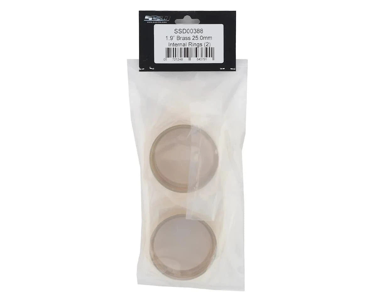 SSD RC Brass 1.9inch Internal Lock Rings (2) (25.0mm) - Hobbytech Toys