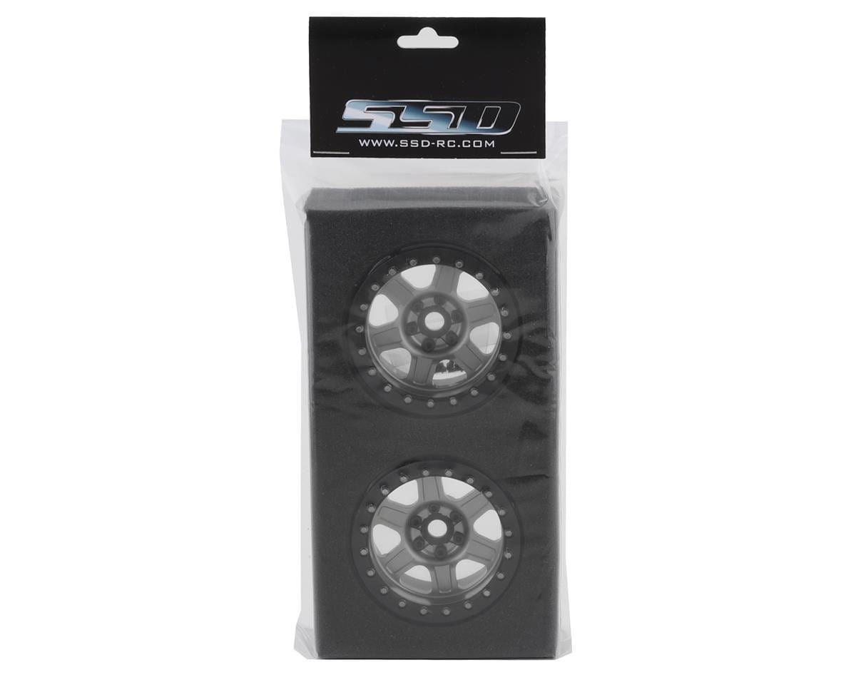 SSD RC Challenger 2.2inch Beadlock Crawler Wheels (Silver) (2) SSD RC RC CARS - PARTS
