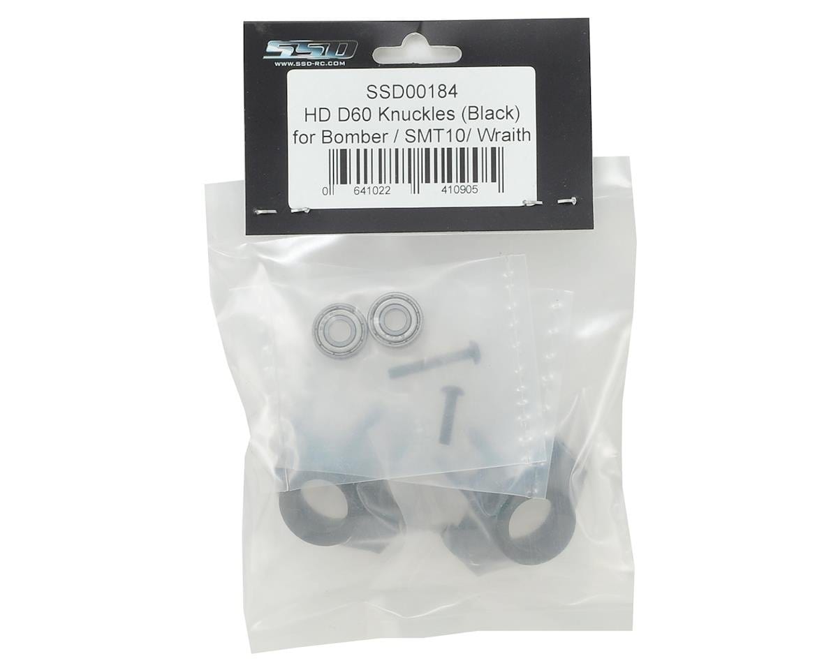 SSD RC HD D60 Knuckles (Black) (2) (AR60 Axle) SSD RC RC CARS - PARTS