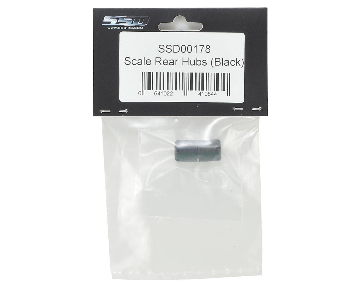 SSD RC Scale Rear Hubs (Black) (2) SSD RC RC CARS - PARTS
