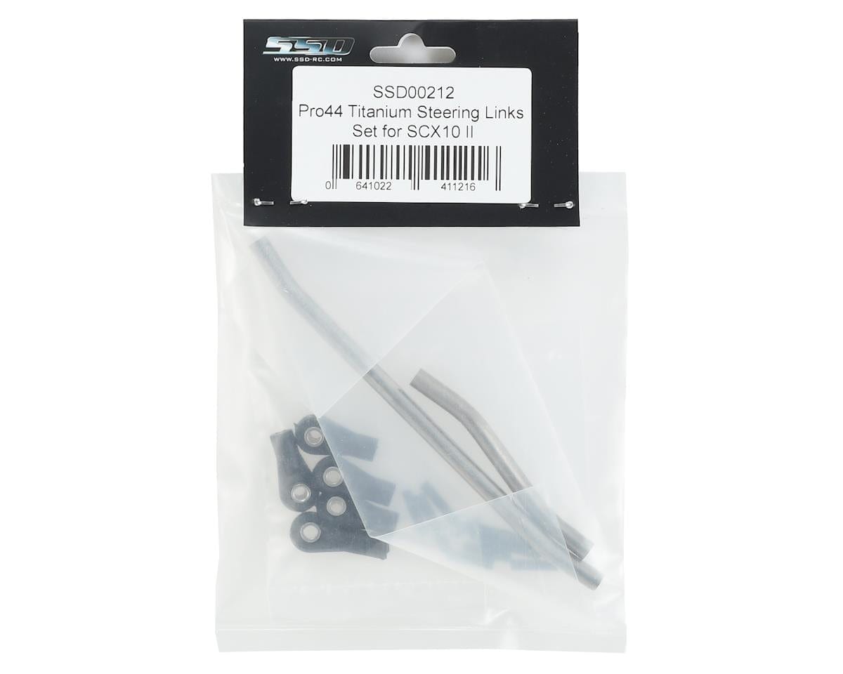SSD RC SCX10 II Pro44 Titanium Steering Link Set - Hobbytech Toys