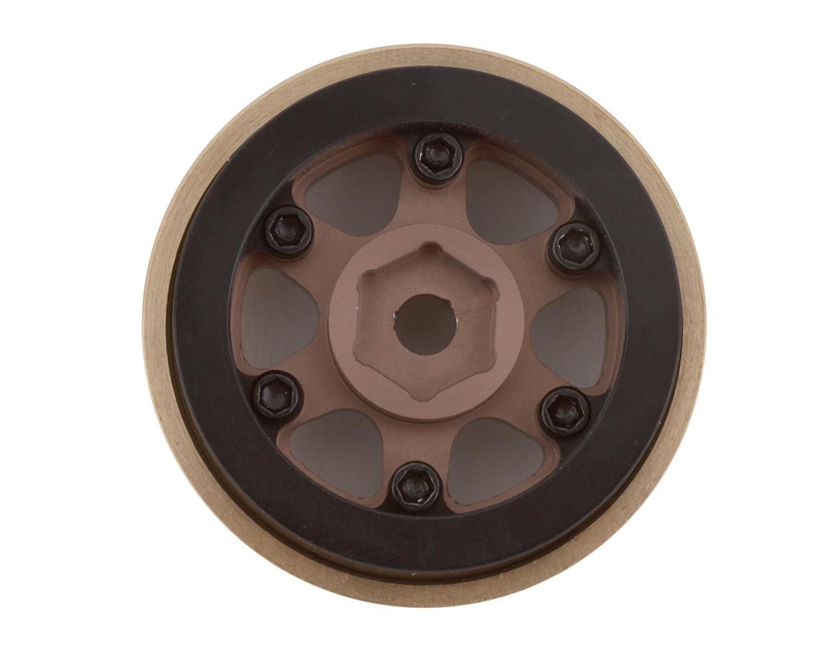 SSD RC SCX24 1.0" Aluminum/Brass Challenger Wheels (Bronze) (2) - Hobbytech Toys