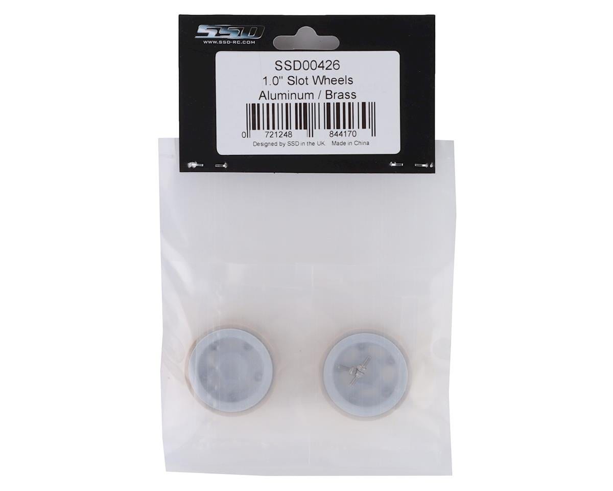 SSD RC SCX24 1.0inch Aluminum/Brass 5-Slot Beadlock Wheels (2) SSD RC RC CARS - PARTS