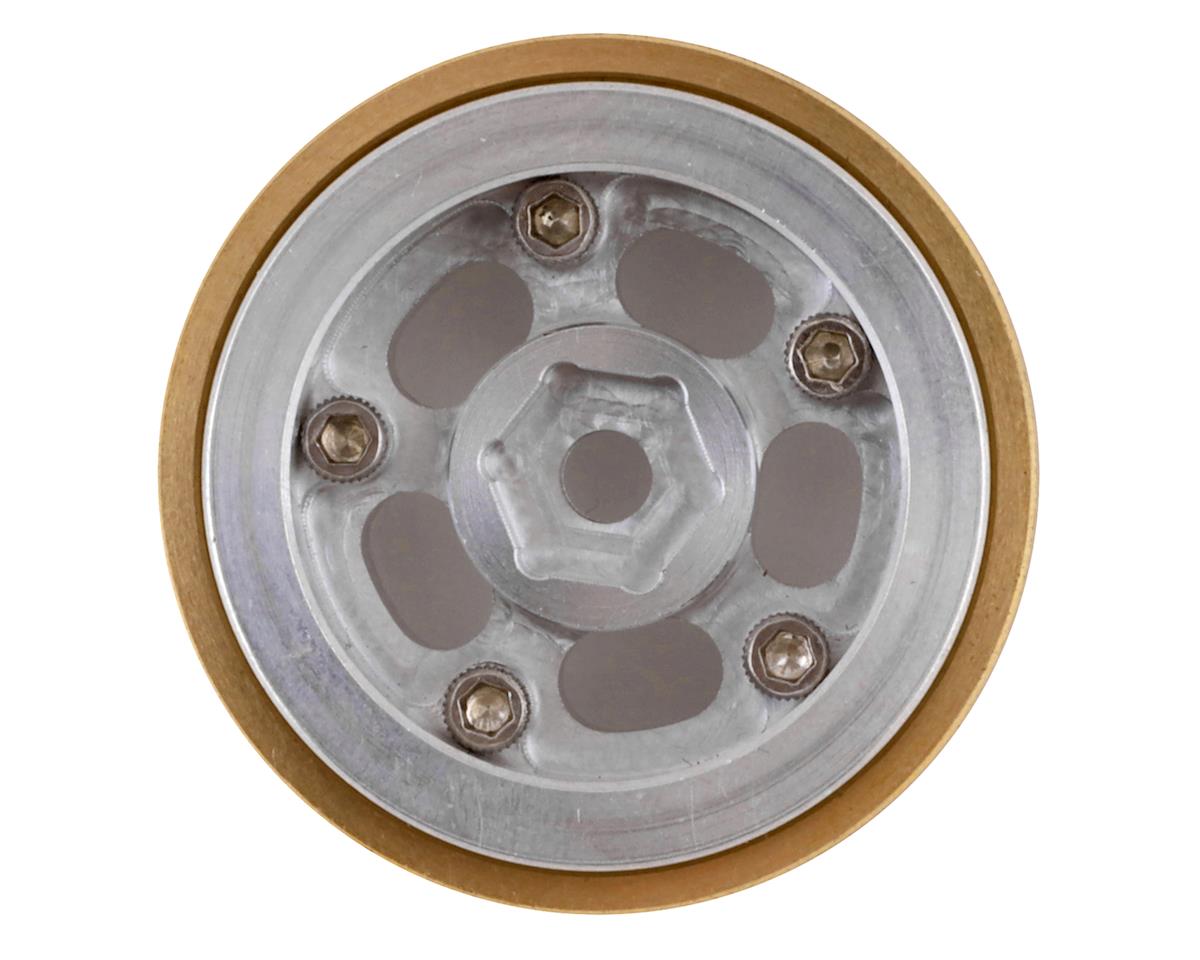SSD RC SCX24 1.0inch Aluminum/Brass 5-Slot Beadlock Wheels (2) SSD RC RC CARS - PARTS