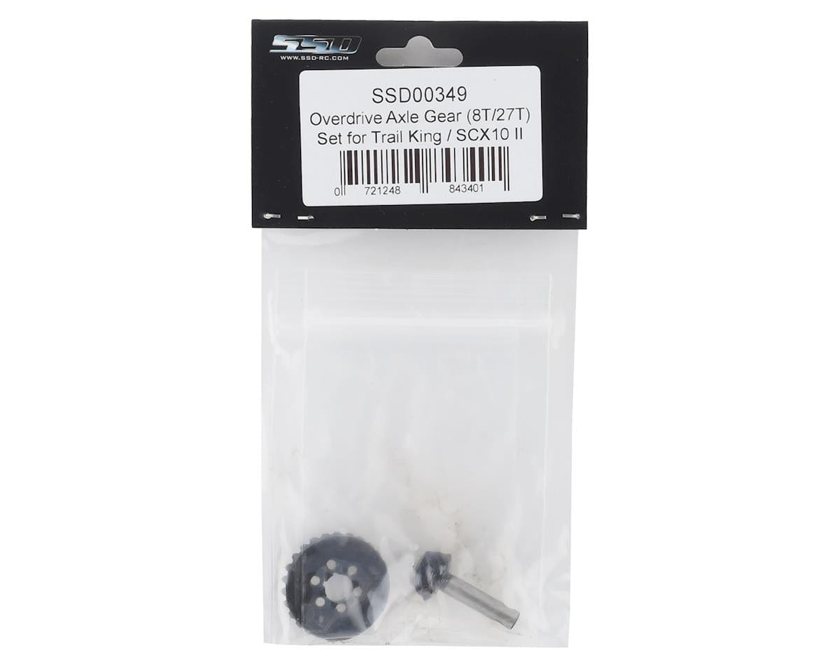 SSD RC Trail King/SCX10 II AR44 Overdrive 6-Bolt Ring Gear Set (27T/8T) SSD RC RC CARS - PARTS