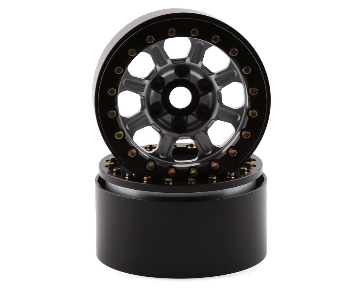 SSD RC Warrior 1.9" Beadlock Crawler Wheels (Silver) (2) - Hobbytech Toys