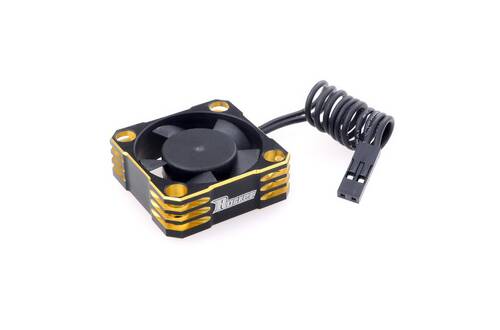 Surpass Hobby Rocket Aluminum Cooling Fan 30x30mm 8.4v Blk/Gold Surpass Hobby RC CARS - PARTS