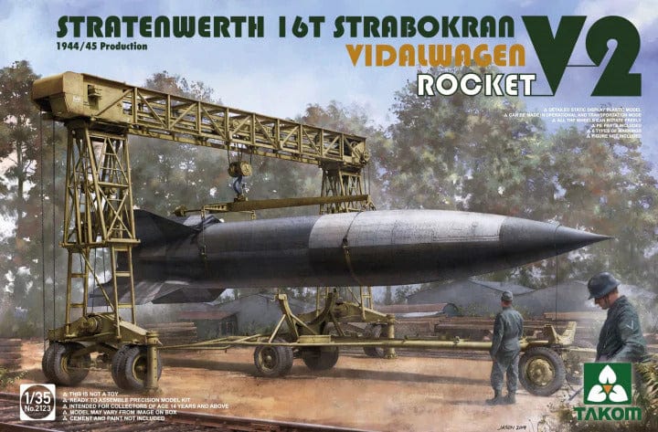 Takom 2123 1/35 Stratenwerth 16t Strabokran 1944/45 Production V2 Rocket Takom PLASTIC MODELS