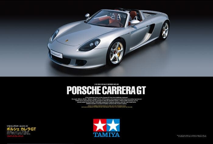 Tamiya 1/12 Porsche Carrera GT Plastic Model Kit Tamiya PLASTIC MODELS