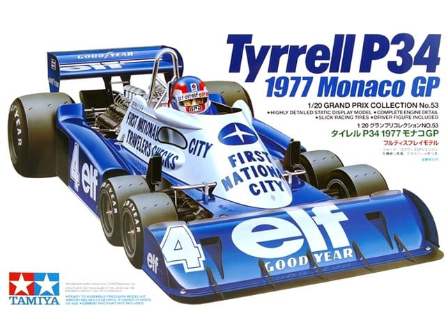 Tamiya 1/20 Tyrell P34 1977 Monaco Gp Tamiya PLASTIC MODELS