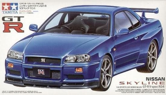Tamiya 1/24 Nissan Skyline Gtr R34 Tamiya PLASTIC MODELS