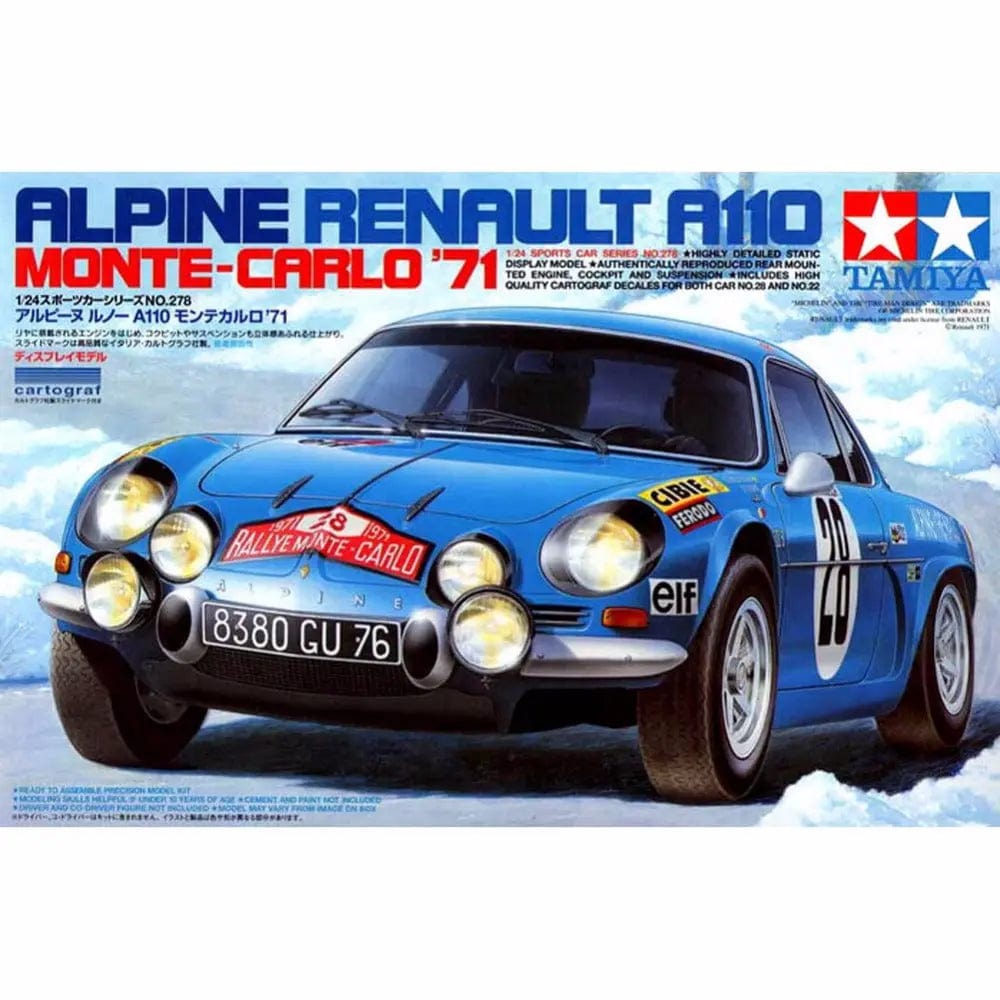 Tamiya 1/24 Renault Alpine A110 Monte Carlo Tamiya PLASTIC MODELS