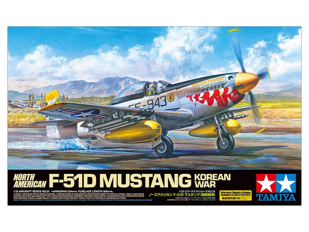 Tamiya 1/32 North American F-51D Mustang Tamiya PLASTIC MODELS