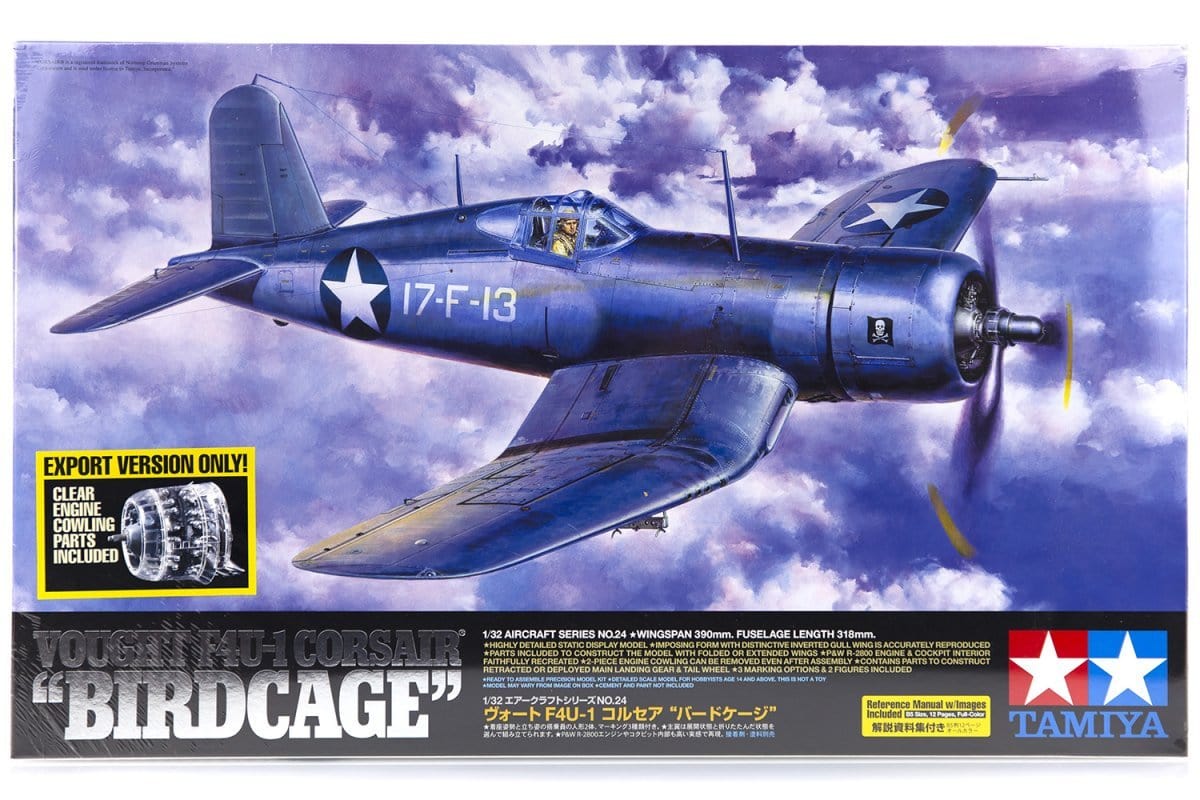 Tamiya 1/32 Vought F4U-1 Corsair Birdcage Tamiya PLASTIC MODELS
