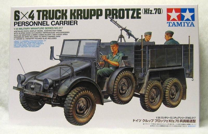 Tamiya 1/35 6X4 Truck Krupp Protze Kfz.70 Tamiya PLASTIC MODELS