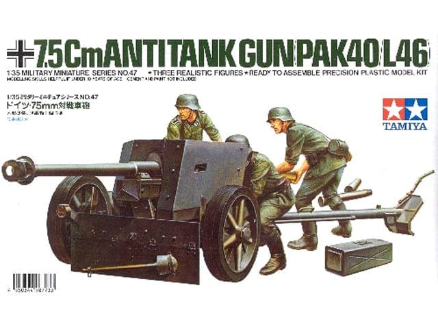 Tamiya 1/35 75Mm Anti Tank Gun Pak40/L46 Tamiya PLASTIC MODELS