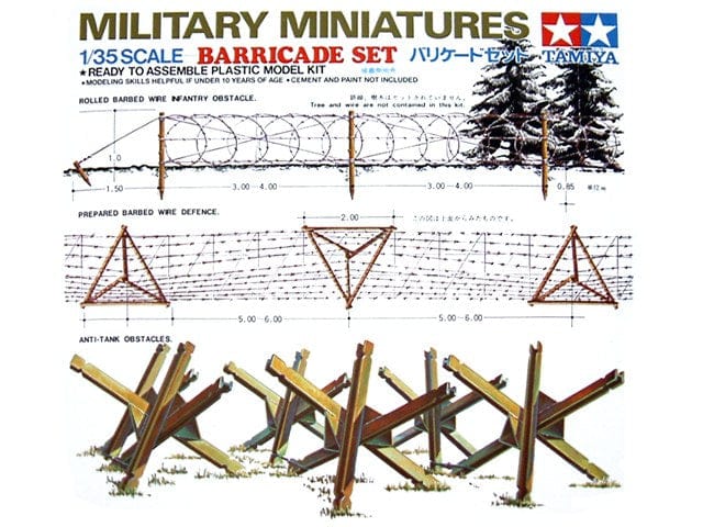 Tamiya 1/35 Barricade Set Tamiya PLASTIC MODELS