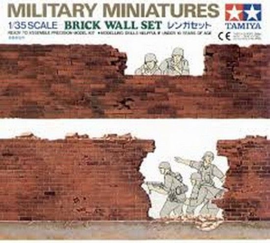 Tamiya 1/35 Brick Wall Set Tamiya PLASTIC MODELS