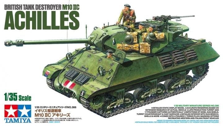 Tamiya 1/35 British Tank Destroyer M10 Iic Achilles Tamiya PLASTIC MODELS