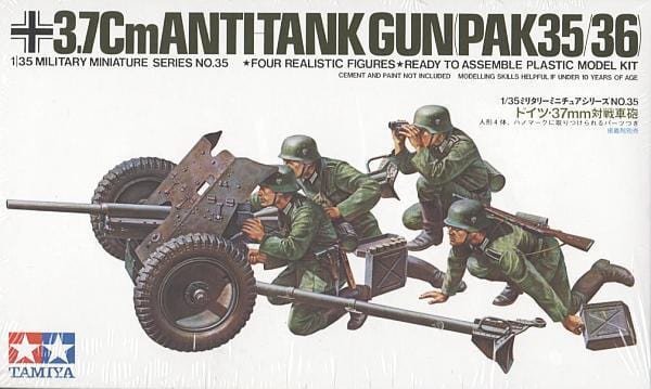 Tamiya 1/35 German 37Mm Anti Tank Gun Tamiya PLASTIC MODELS