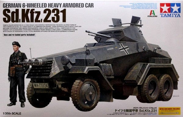 Tamiya 1/35 German 6 Wheeled Heavy Armour Car Sd.Kfz.231 Tamiya PLASTIC MODELS