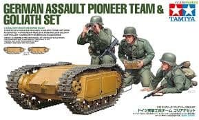 Tamiya 1/35 German Assault Pioneer Team And Goliath Set Tamiya PLASTIC MODELS