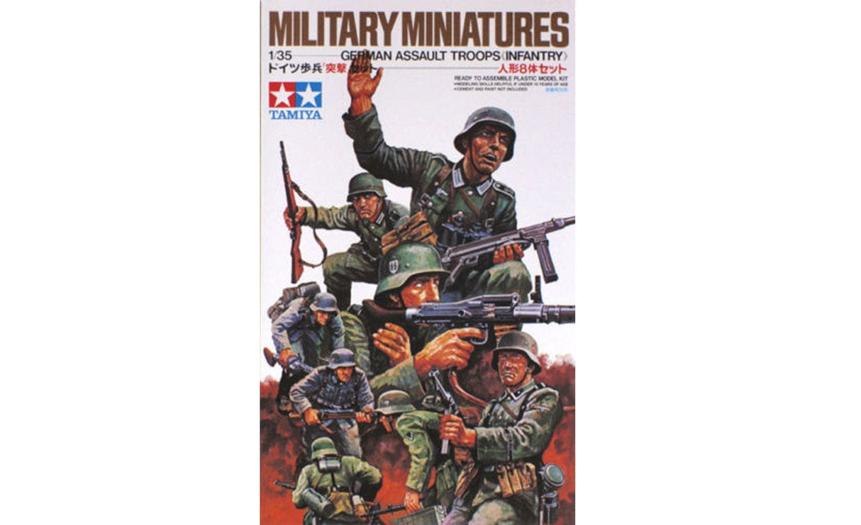 Tamiya 1/35 German Assault Troops Tamiya PLASTIC MODELS