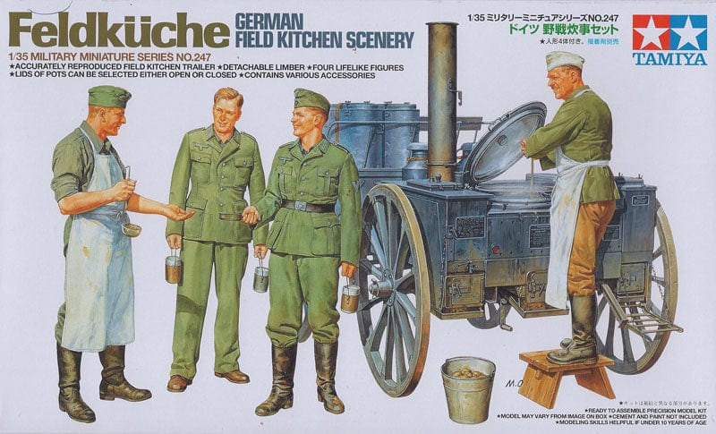 Tamiya 1/35 German Field Kitchen Scenery Tamiya PLASTIC MODELS