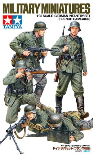 Tamiya 1/35 German Infantry Set Military Miniatures Tamiya PLASTIC MODELS