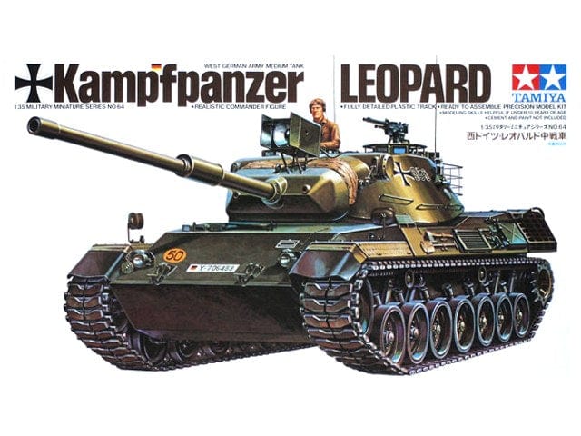 Tamiya 1/35 German Kampfpanzer Leopard Tamiya PLASTIC MODELS