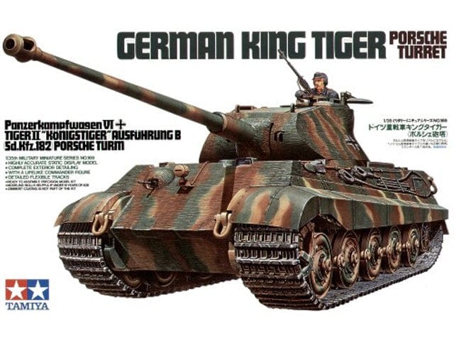 Tamiya 1/35 German King Tiger Porsche Turret Tamiya PLASTIC MODELS