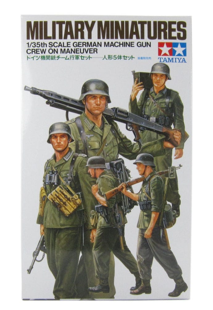 Tamiya 1/35 German Machine Gun Crew On Maneuver Tamiya PLASTIC MODELS