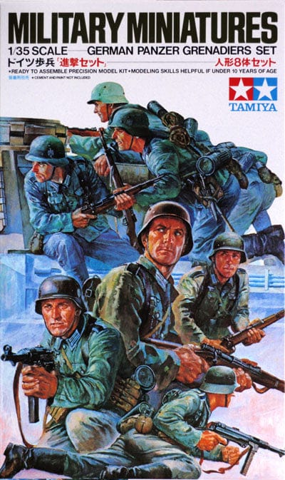 Tamiya 1/35 German Panzer Grenadiers Set Tamiya PLASTIC MODELS