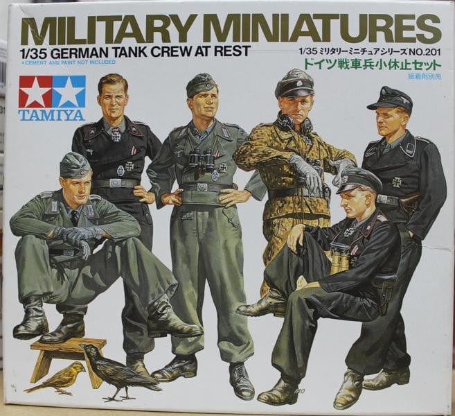 Tamiya 1/35 German Tank Crew At Rest Tamiya PLASTIC MODELS