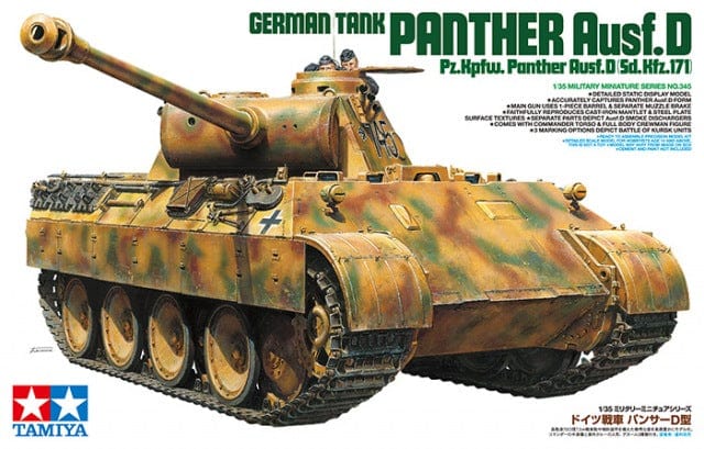 Tamiya 1/35 German Tank Panther Ausf.D Tamiya PLASTIC MODELS