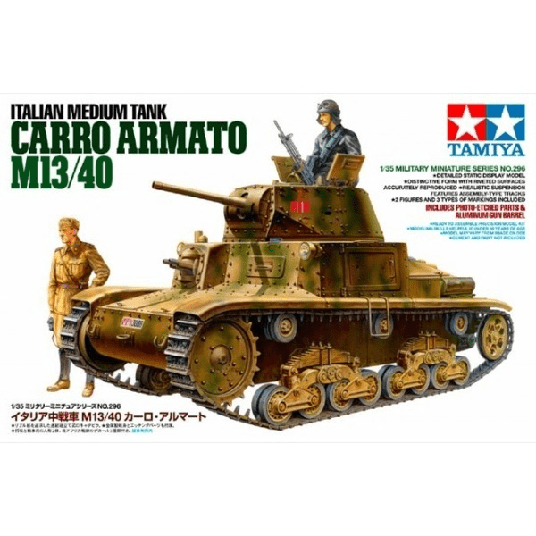 Tamiya 1/35 Italian Medium Tank Carro Armato M13/40 Tamiya PLASTIC MODELS