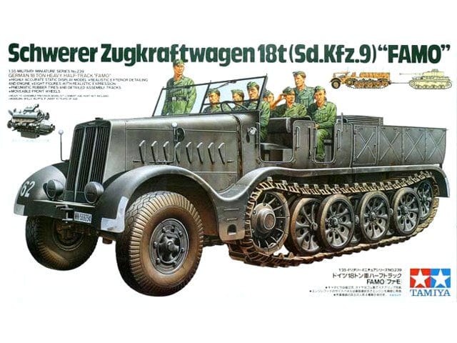 Tamiya 1/35 Schwerer Zugkraftwagen 18T Sd.Kfz.0 Famo Tamiya PLASTIC MODELS