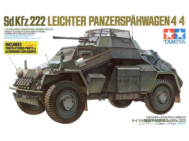 Tamiya 1/35 Sd.Kfz.222 Leichter Panzerspahwagen Tamiya PLASTIC MODELS