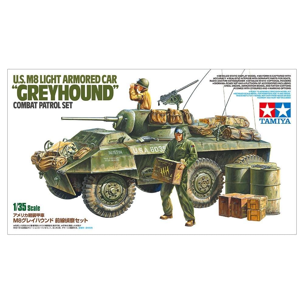 Tamiya 1/35 U.S. M8 Greyhound Combat Patrol Tamiya PLASTIC MODELS
